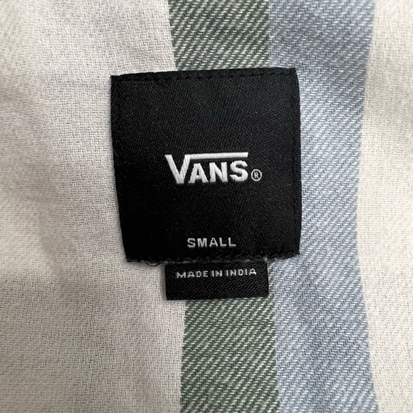 Vans White & Blue Flannel Shirt - Picture 7 of 8
